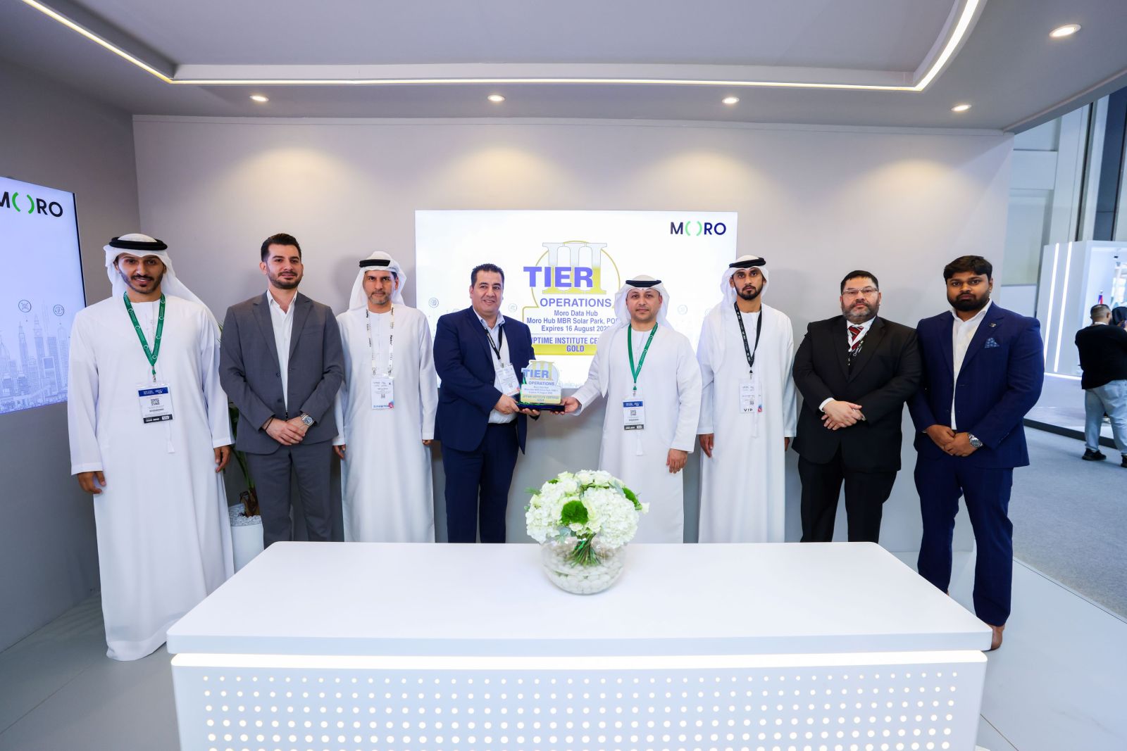 Moro Hub Awarded Uptime Institute’s Tier III Gold Certification of Operational Sustainability for its Sustainable Data Centre in the Mohammed bin Rashid Al Maktoum Solar Park