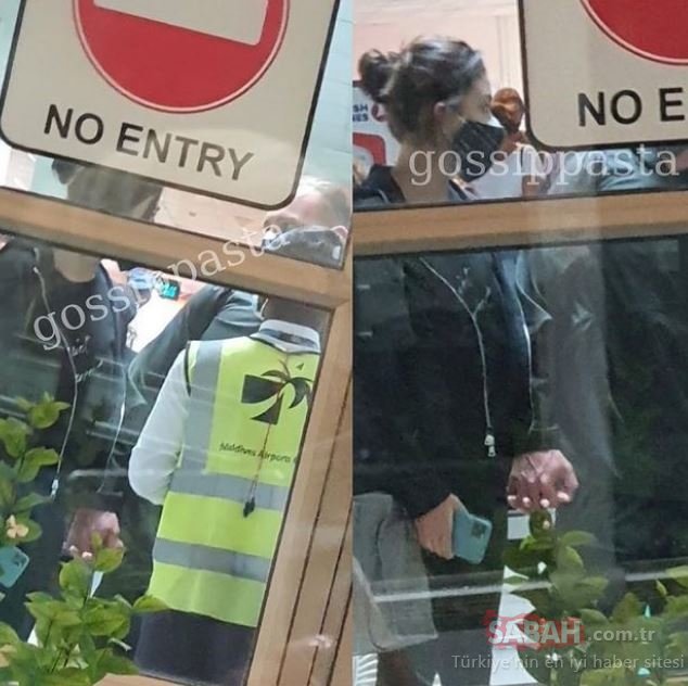 Hande Erçel Ercel Kerem Bürsin Bursin Maldives love holding hands hand in hand el ele tutuşmak aşk