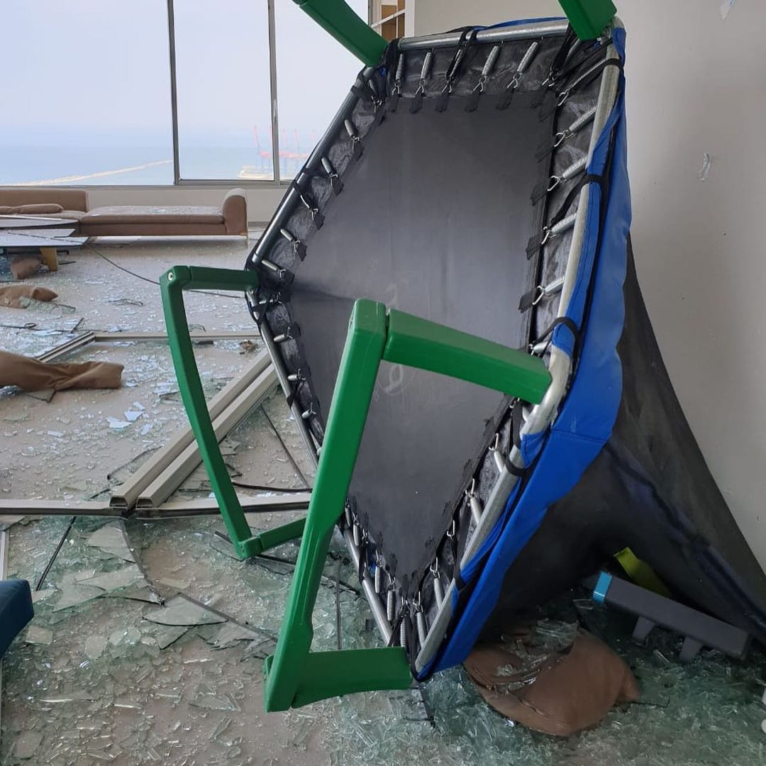 Nadine Njeim beirut blast destroyed home blood