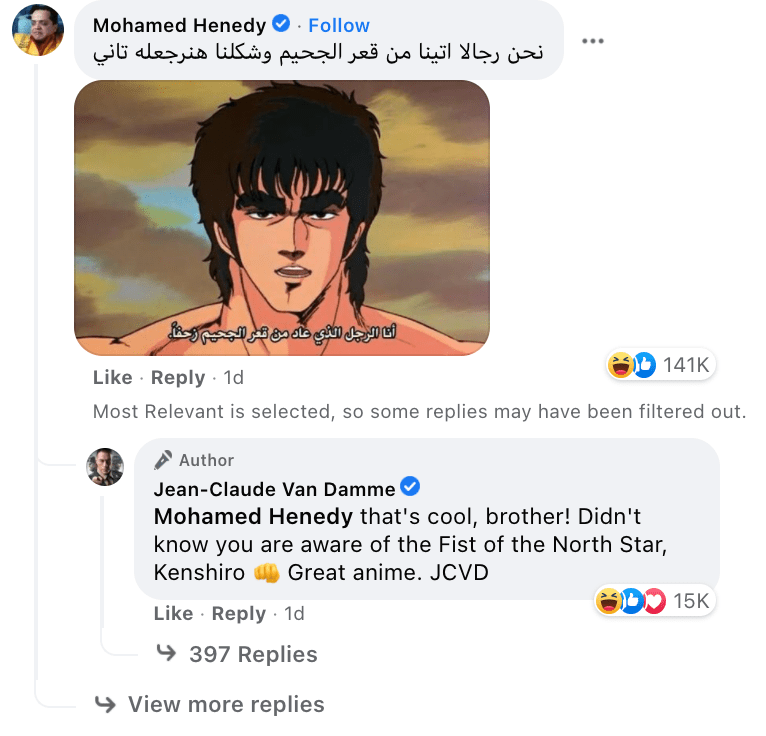 Jean-Claude Van Damme Mohamed Henedy hilarious comments