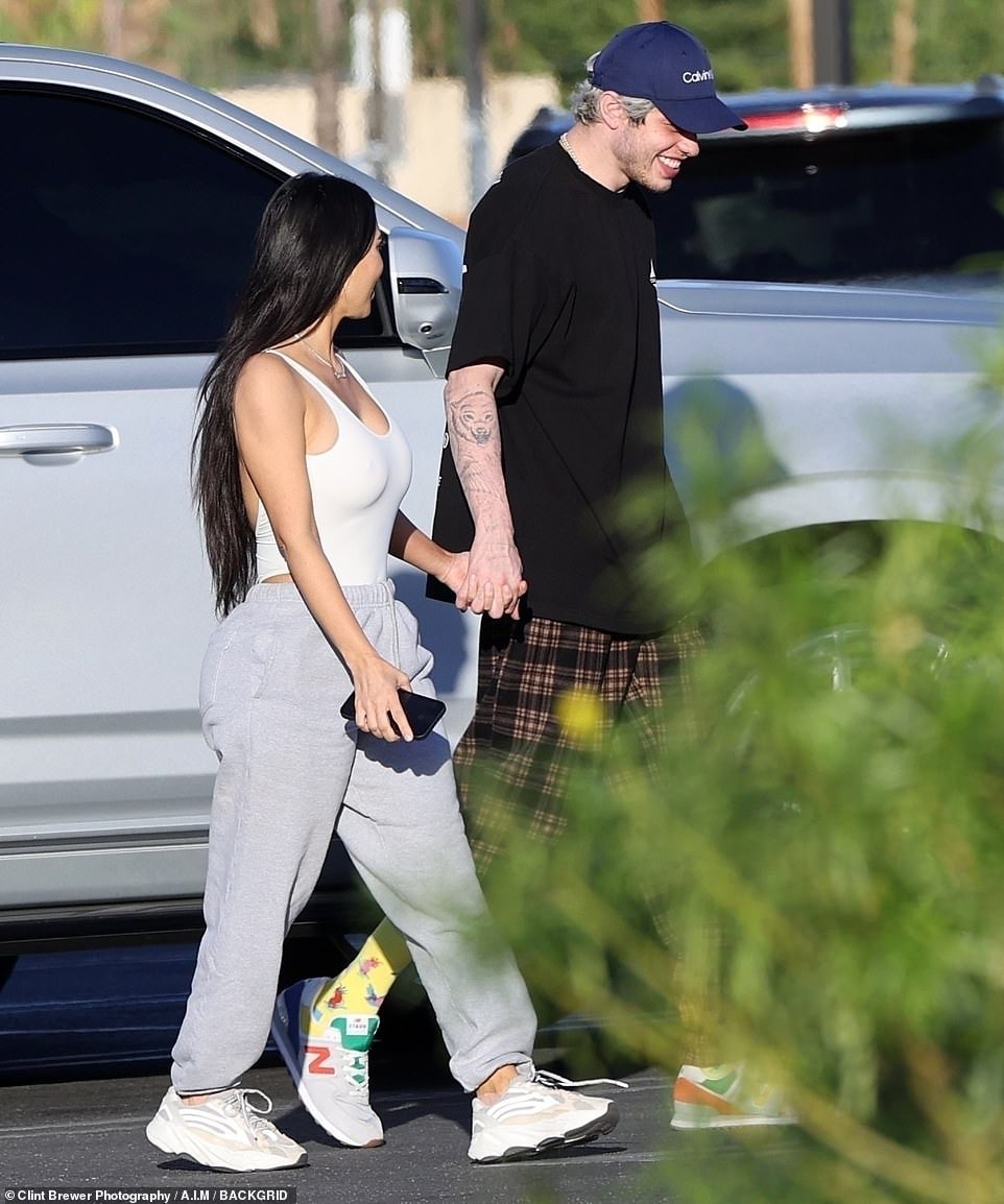 rare pictures of Kim Kardashian and Pete Davidson