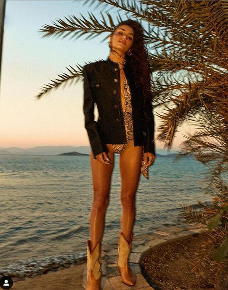 Hande Erçel ercel wearing swimsuit