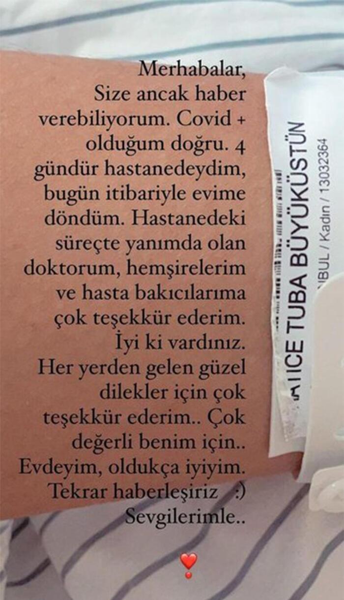Tuba Büyüküstün Coronavirus covid-19