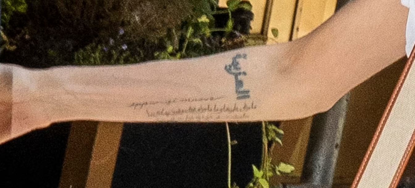 Angelina Jolie yet it moves tattoo