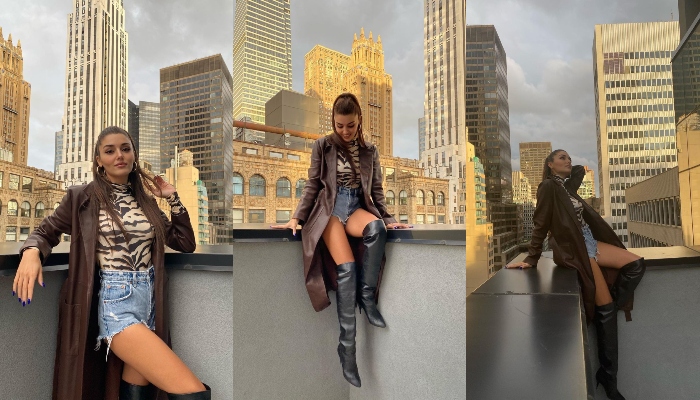 Hande Erçel'in New York'taki fotoğrafları