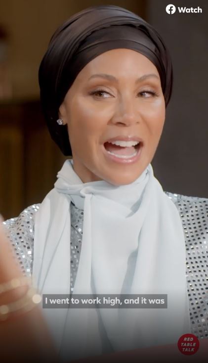 Jada Pinkett Smith opens up about Alcohol Abuse red table talk Muslim Islam convert hijab headscarf