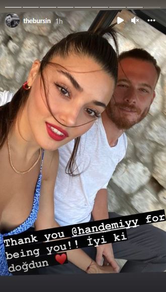Kerem Bürsin ve Hande Erçel'in görünmeyen görüntüleri