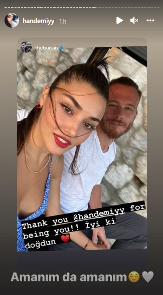 Kerem Bürsin ve Hande Erçel'in görünmeyen görüntüleri