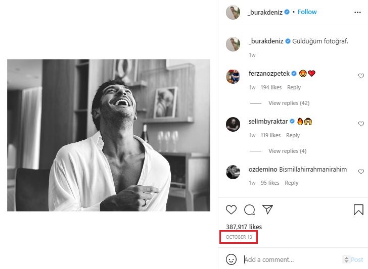 Burak Deniz reaction to Didem Soydan naked pictures Burak Deniz'in Didem Soydan'ın çıplak fotoğraflarına tepkisi