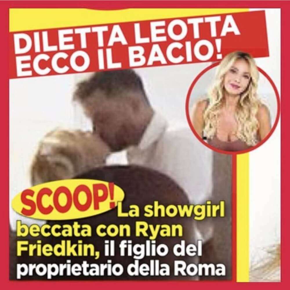Diletta Leotta kissing Ryan Friedkin cheating
