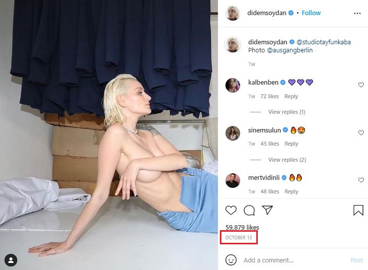 Didem Soydan Goes Completely Naked Didem Soydan Instagram'da çırılçıplak çıktı