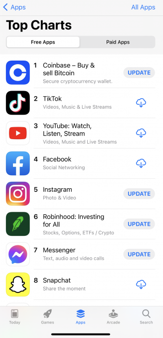 Coinbase app