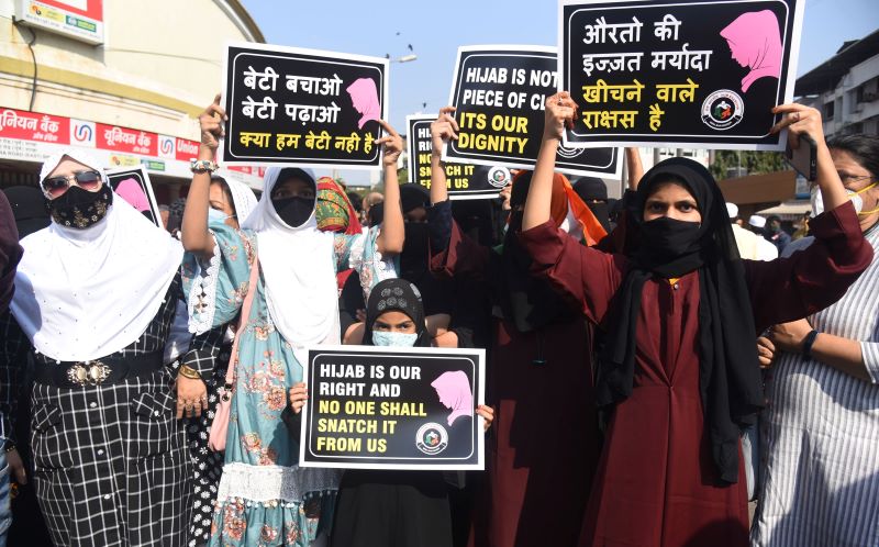 ""الخلاف حول الحجاب هو مثال على حملة قمع ضد الأقلية المسلمة في الهند