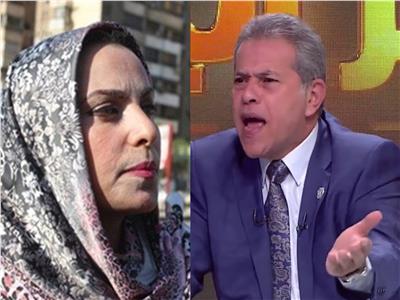 ""توفيق عكاشة وزوجته المذيعة رضا الكرداوي