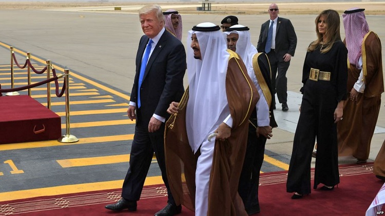 الملك سلمان يستقبل دونالد ترامب