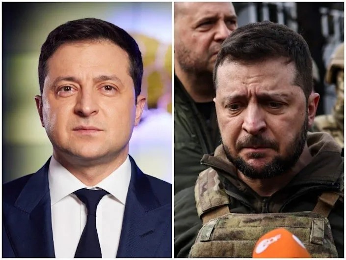 الرئيس الأوكراني "فولوديمير زيلينسكي"