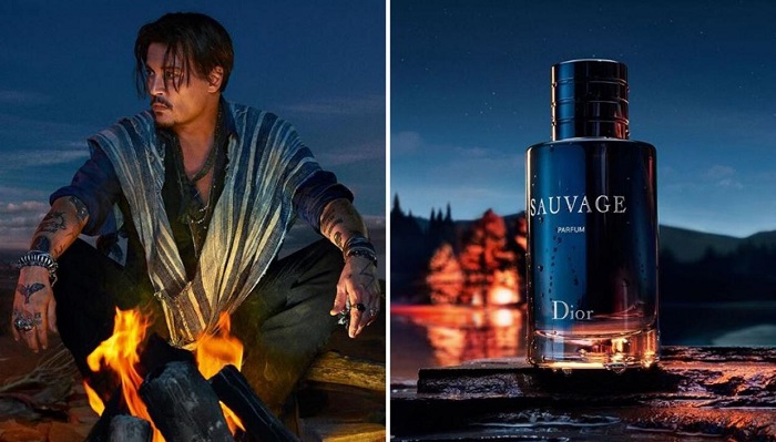 إعلان عطر سوفاج من ديور مع جوني ديب