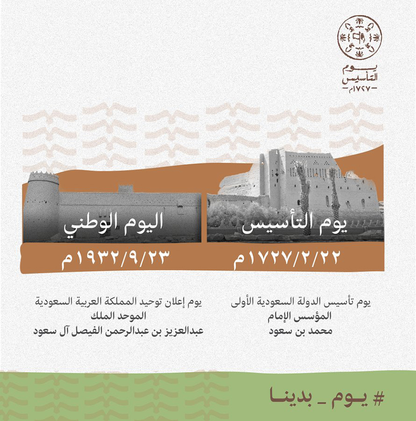 "ما الفرق بين اليوم الوطني السعودي ويوم التأسيس"