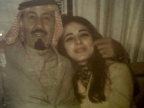 الملك عبدالله مع زوجته السابقة العنود الفايز الصخري