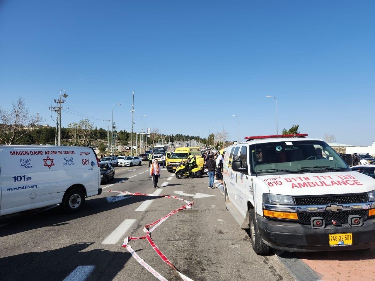 موقع عملية الدهس في القدس الذي نفذها الشهيد حسين قراقع