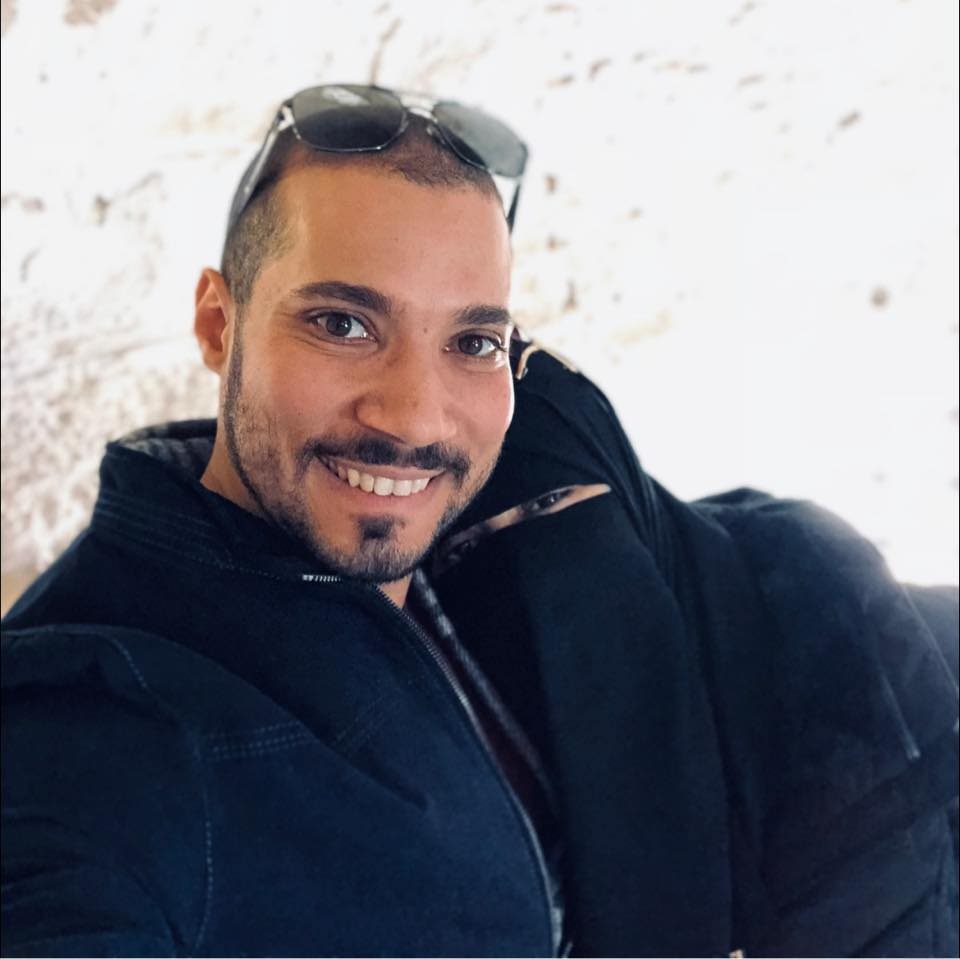 عبد الله رشدي وزوجته الراحلة