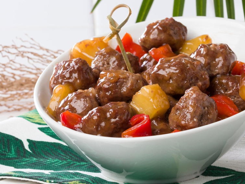 كرات اللحم على طريقة هاواي