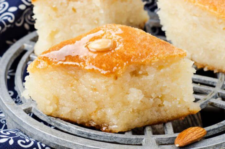 طريقة عمل البسبوسة الجاهزة حلو الشام