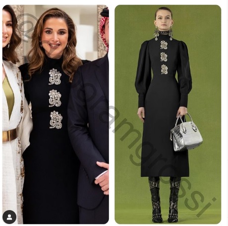 الملكة رانيا تتألق بالأسود في خطوبة الأمير الحسين بن عبدالله الثاني بالرياض