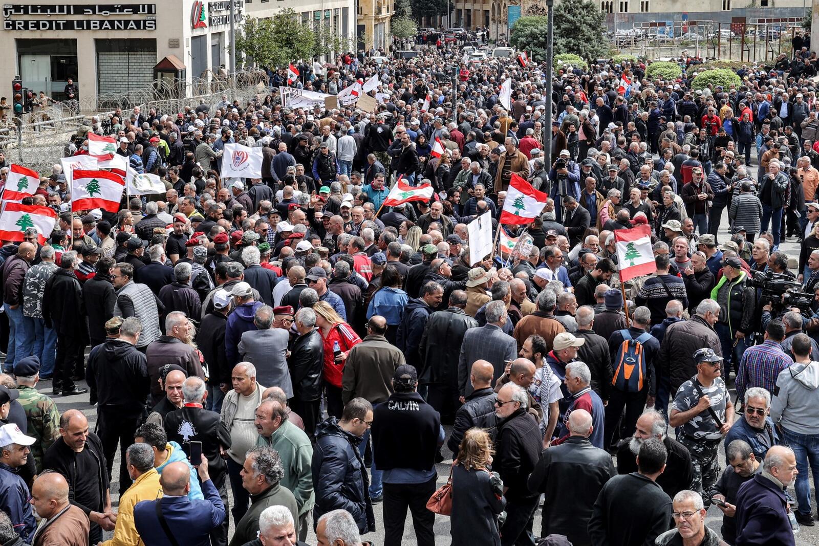مظاهرة وسط بيروت