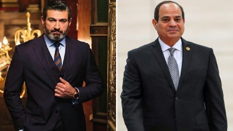 الرئيس السيسي والفنان ياسر جلال