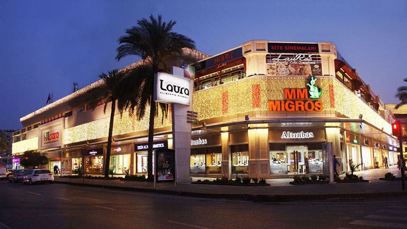 الخدمات الموجودة في مول ايراستا انطاليا