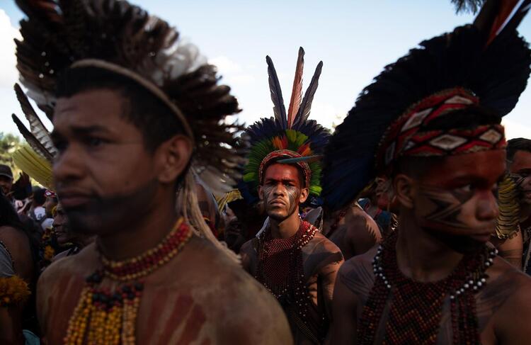 In Pictures: Indigenous People Protest for Rights in Brazil