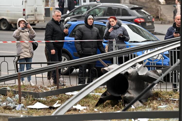 In Pictures: Ukrainians Flee, Take Shelter After Invasion 