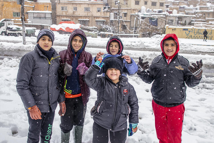 In Pictures: Major Snowstorm Hits Amman, Jordan