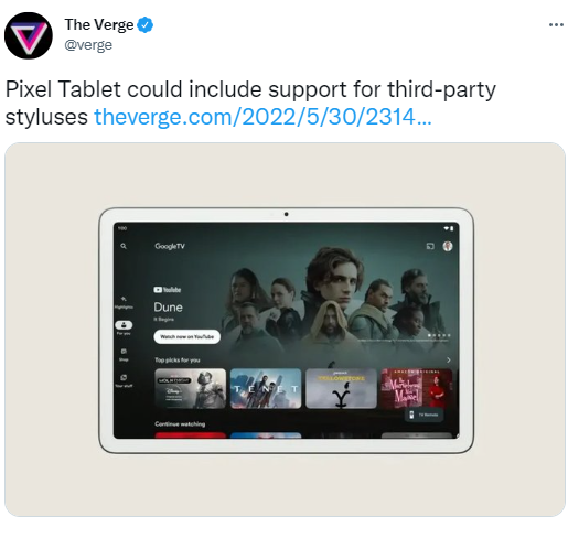 Google pixel tablet
