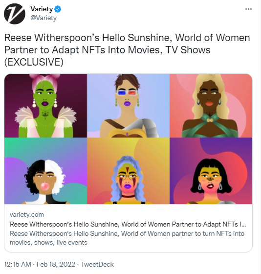 NFTs reese witherspoon