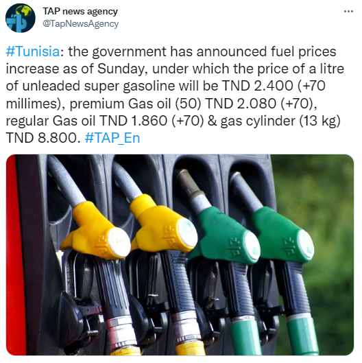 Tunisia gas