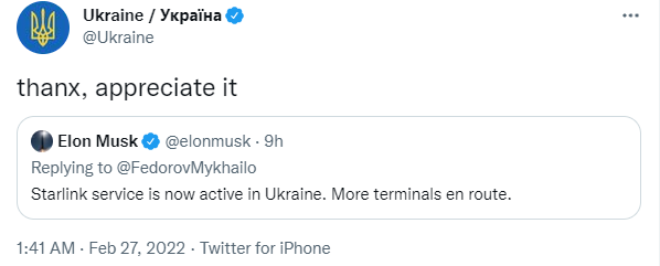 starlink ukraine