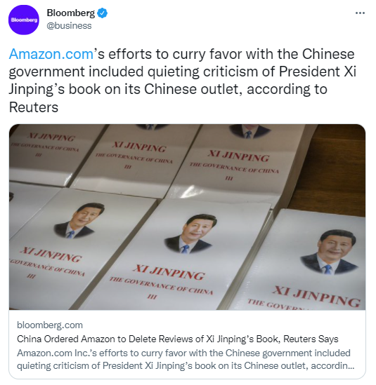 xi jinping china amazon
