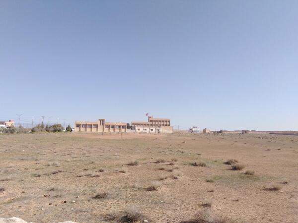 "The space between the Un Quttain school for boys and for girls"