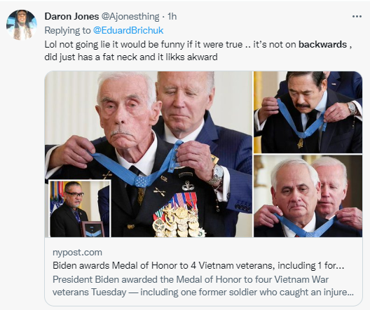 medal backward