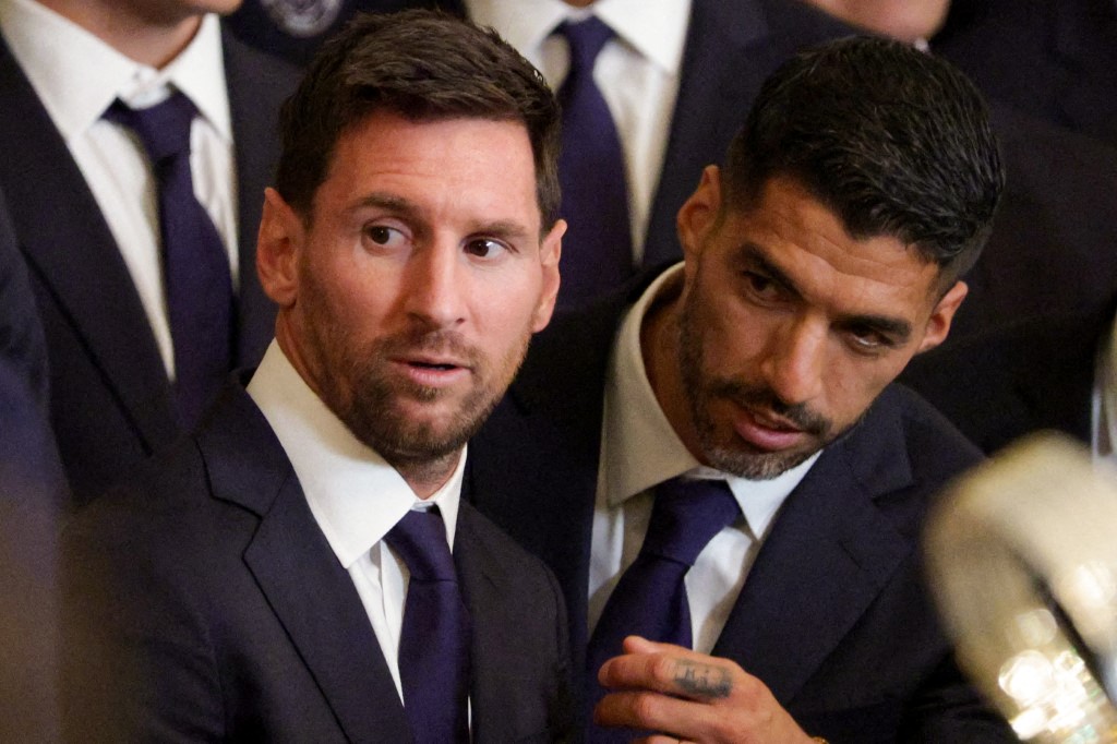 Donald Trump Lionel Messi Photo by ALEX WONG / GETTY IMAGES NORTH AMERICA / GETTY IMAGES VIA AFP