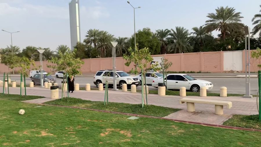 موقع حديقة تلال الرياض