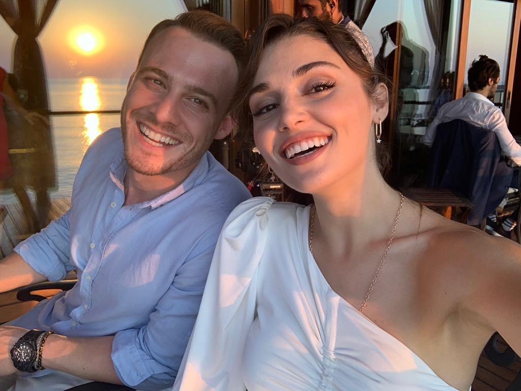 Hande Erçel and Kerem Bürsin at venice film festival
