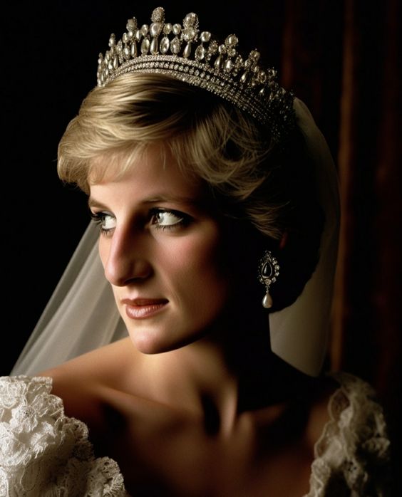 princess diana wedding picture portrait unseen