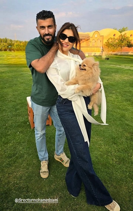 مي عمر و زوجها