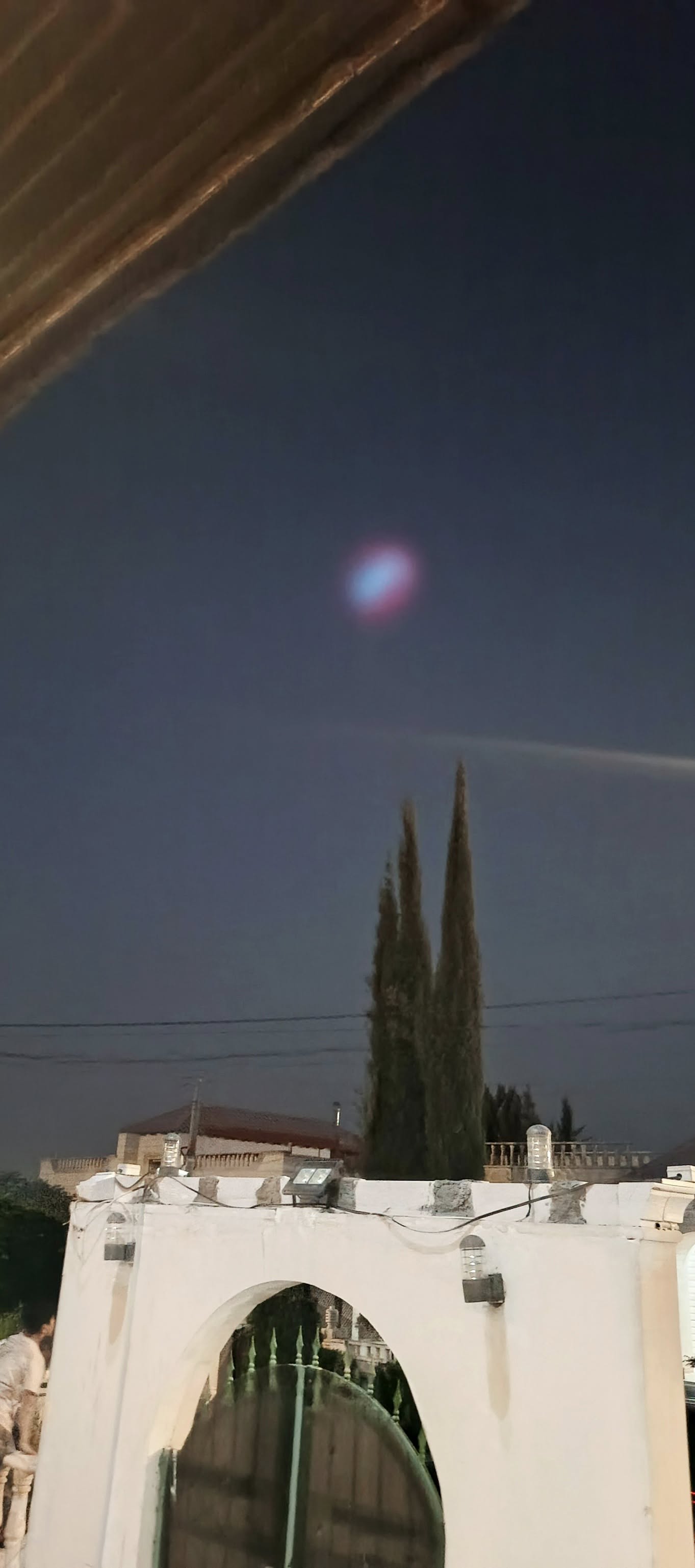 purple light seen in Amman, Jordan