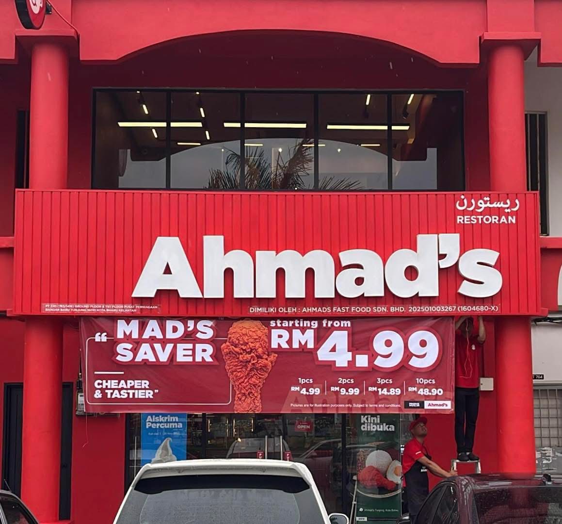 Ahmad's, the replacement of McDonald's