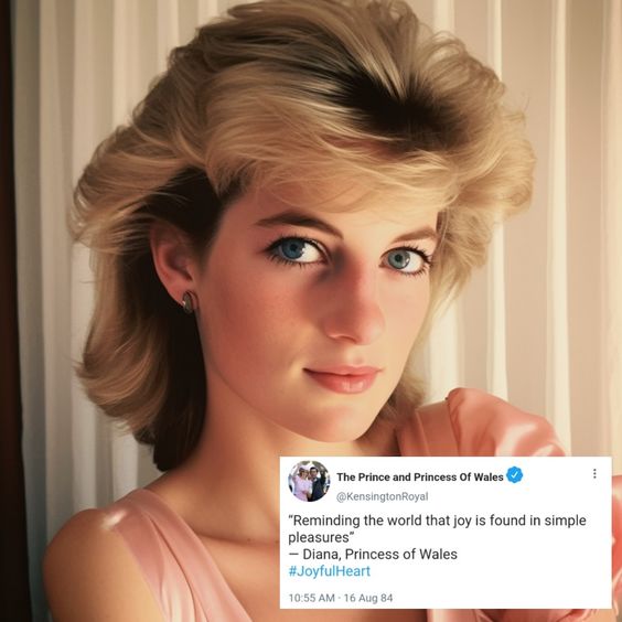 what would be princess diana's bio on social media