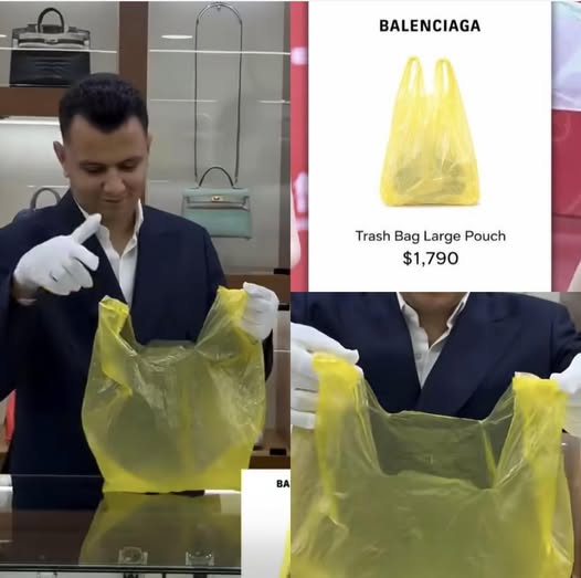 yellow plastic bag trend
